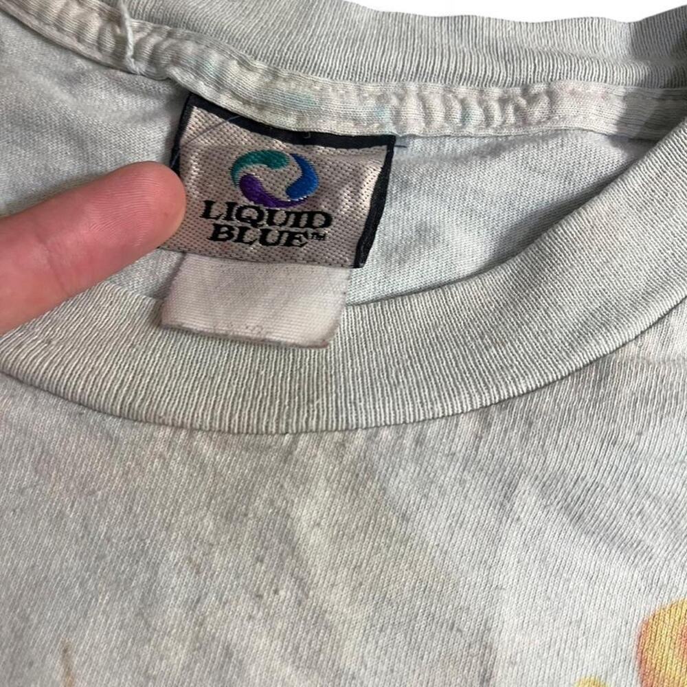 90s liquid blue tie dye graphic - Picture 3 of 4